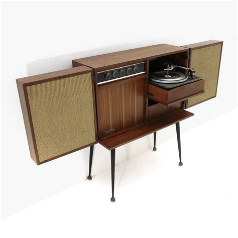 Midcentury Cabinet Stereo Record Player By Philco 1950s 111485