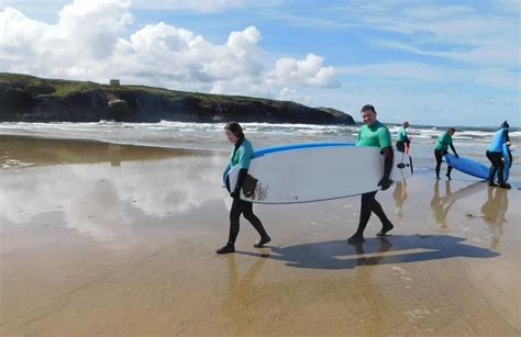 Surfing lessons in Bundoran, Donegal