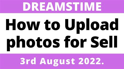 Dreamstime Stock How to Upload your Photo for Sell - YouTube