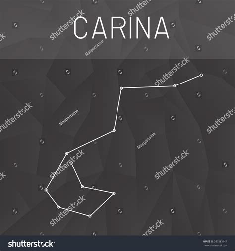 Carina Constellation Stock Vector (Royalty Free) 387883147