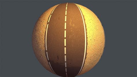 REALISTIC ROAD PBR TEXTURE - SEAMLESS Texture and sbsar File Texture ...