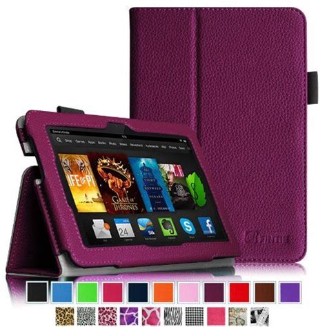 Fintie Folio Case for Fire HDX 7 - Slim Fit Leather Standing Protective ...