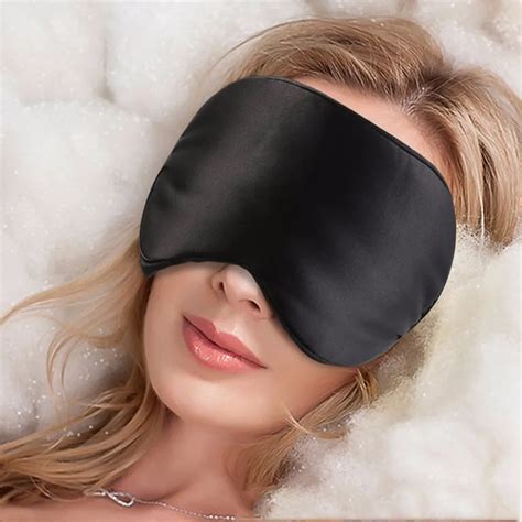 Natural Silk Sleep Mask Blindfold Super Smooth Eye Mask Nose Shape ...