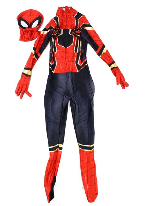 Boys Costume Large Spider-Man Zip Back L - Walmart.com - Walmart.com