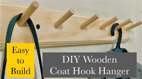 DIY Wooden Coat Hanger - YouTube