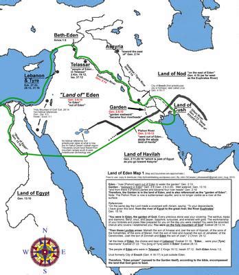 The Four Rivers Of Garden Eden Chart | Fasci Garden