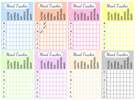 Mood Tracker Printables