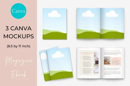 KDP Book Mockups for Canva | Creative Market