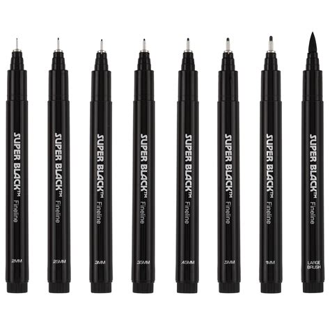 Creative Mark - Ultimate Fine Line Drawing Pens, Super Black (Fine ...