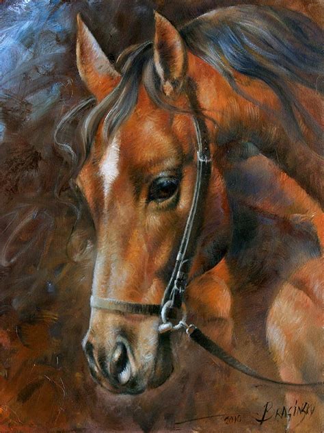 Original Horse Face Oil Painting On Canvas In Size 30 By 24 Denmark ...