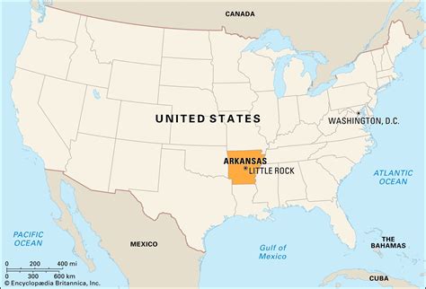 Arkansas Map Little Rock - Ronna Chrystel