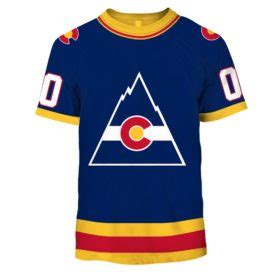 Personalized Colorado Rockies Throwback Vintage NHL Hockey Home Jersey ...