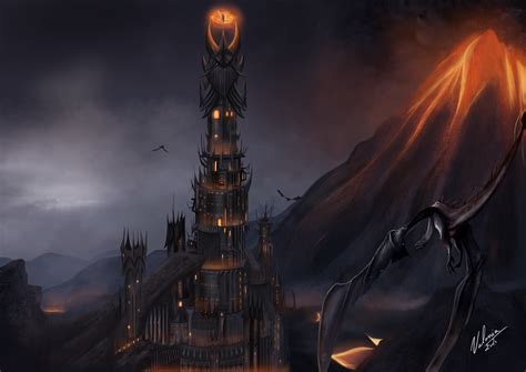 Barad dur : Lord of the rings by Valonia-Feline on DeviantArt | Shadow ...