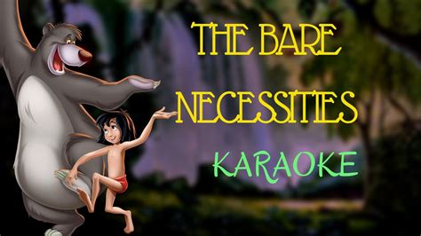 The Bare Necessities - The Jungle Book (Instrumental) - YouTube