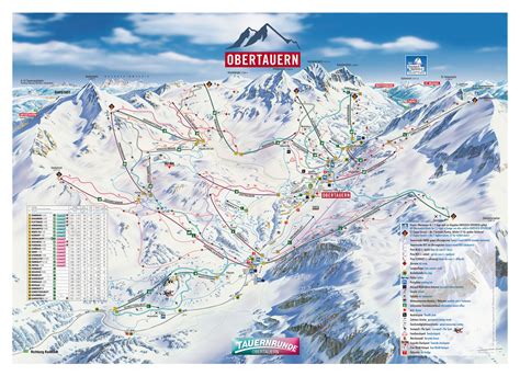 Austria Ski Resorts Map