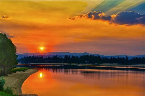 Lake Cascade HD Sunset Wallpaper, HD Nature 4K Wallpapers, Images and ...