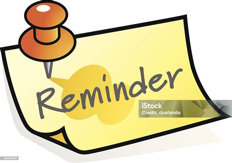 Reminder Stock Vector Art & More Images of Illustration 165039592 | iStock