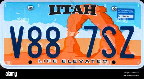 Utah License Plate High Resolution Stock Photography and Images - Alamy