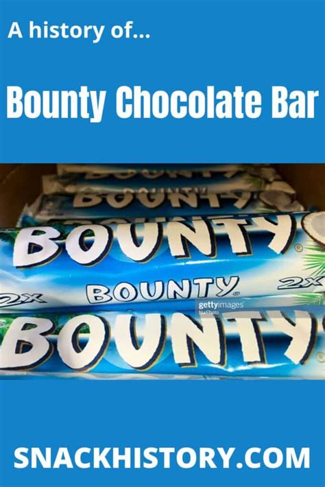 Bounty Chocolate Bar (History, Flavors & Marketing) - Snack History