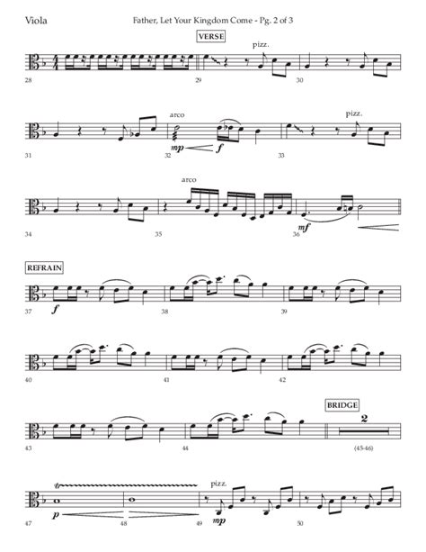 Father Let Your Kingdom Come (Choral Anthem SATB) Viola Sheet Music PDF ...