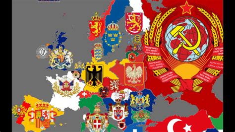 Europe national coats of arms in the last 200 years - YouTube