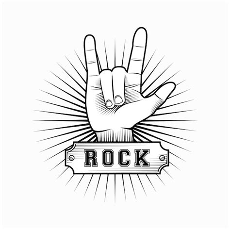 Premium Vector | Rock and roll logo design inspiration