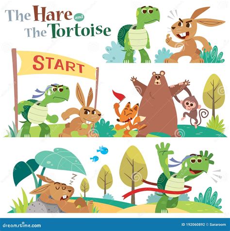 Hare Tortoise Stock Illustrations – 268 Hare Tortoise Stock ...