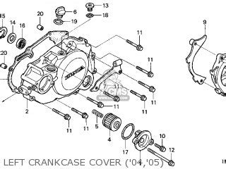 Honda TRX450R 2004 (4) USA parts lists and schematics