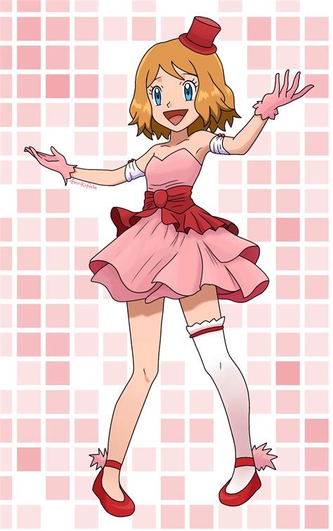 Pokemon Trainer Serena (Pink Fancy Outfit) by FankiFalu on DeviantArt