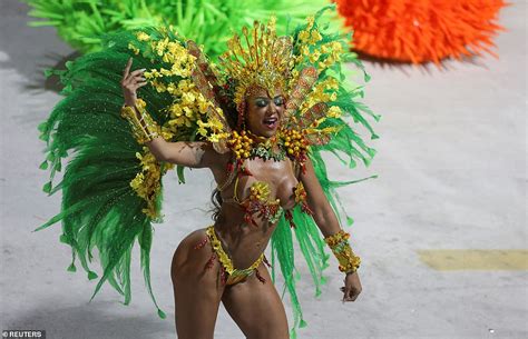 Rio carnival is BACK! Brazil's famous dancers look as flamboyant as ...