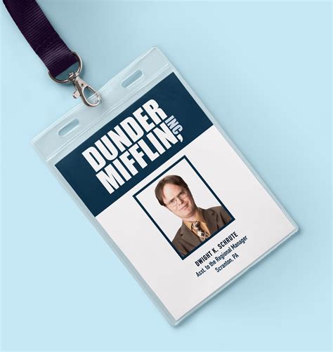 The Office TV Show ID Badge Card Halloween Costume Prop | Etsy Canada