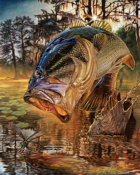 Pin by Rusty Morton on Largemouth Bass | Fish painting, Fish drawings ...