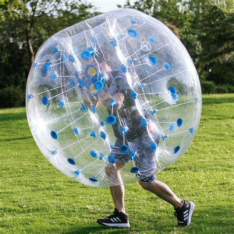 Bumper Bubble Soccer Ball W/Ultra Thick PVC Inflatable Bumper Balls for ...