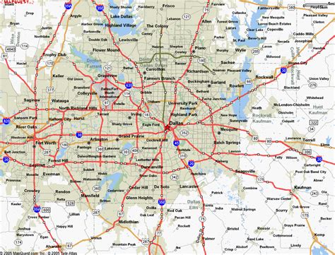 Map of Dallas Texas - TravelsMaps.Com