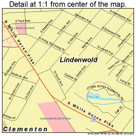 Lindenwold New Jersey Street Map 3440440