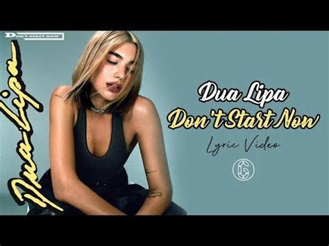 Dua Lipa - Don't Start Now - Lyric Video | 6CAST - YouTube