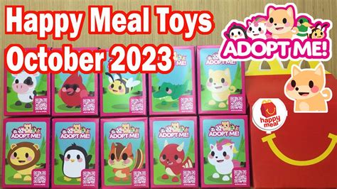 McDo October 2023 Happy Meal Adopt Me Unboxing - YouTube