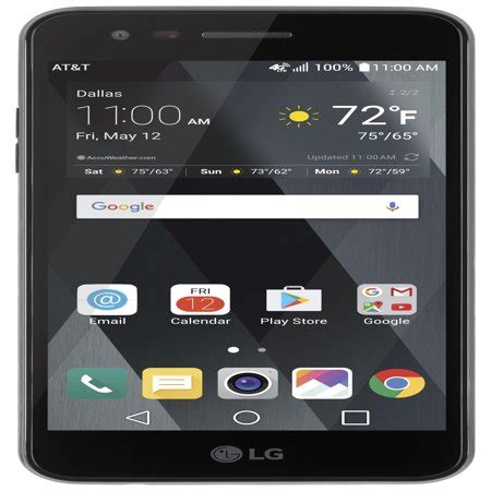 AT&T PREPAID LG Phoenix 3 16GB Prepaid Smartphone, Black - Walmart.com