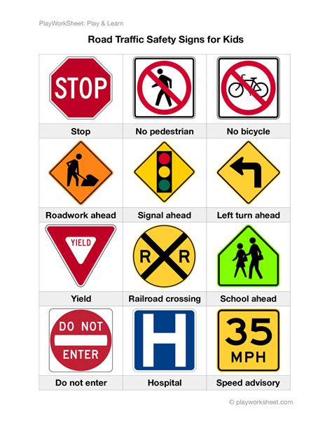 Free Printable Safety Sign Worksheets - Printable Form, Templates and ...