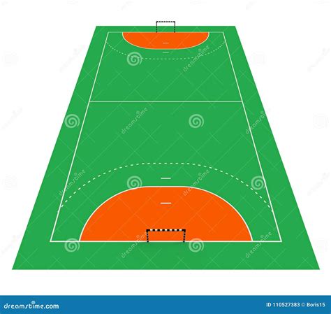 Handball court stock illustration. Illustration of rendering - 110527383