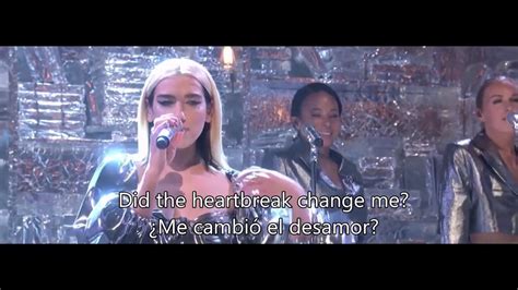 DUA LIPA - DON'T START NOW (LIVE) - SUBTITULADO INGLÉS-ESPAÑOL - YouTube