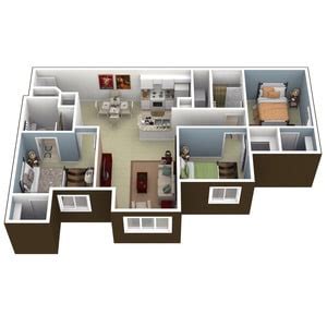 Floor plan - Orchard Grove Apartments