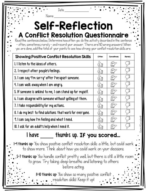 Conflict Resolution Worksheets | Made By Teachers