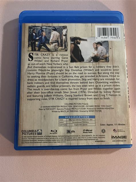 Stir Crazy 1980 Blu Ray Richard Pryor Gene Wilder Comedy Classic ...