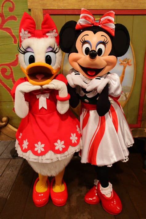 Minnie & Daisy | Disney world christmas, Minnie, Disney characters costumes