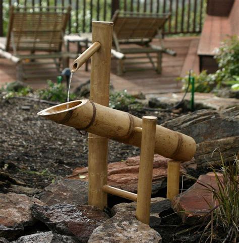 Serene Bamboo Rocking Fountain for Garden Sanctuary