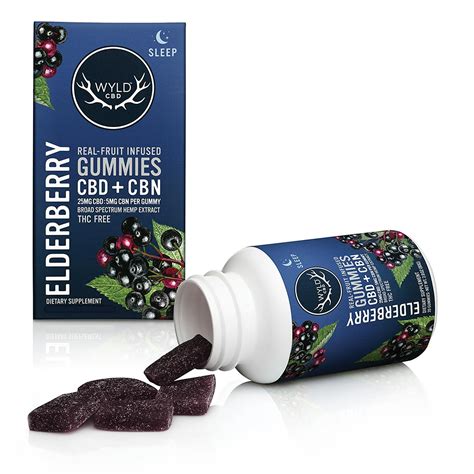 Wyld CBD: Elderberry CBD:CBN Gummies | 1000mg:200mg | 40-pack | Leafly