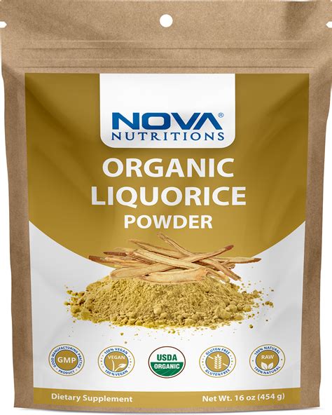 Nova Nutritions Certified Organic Licorice / Liquorice Root Powder 16 ...