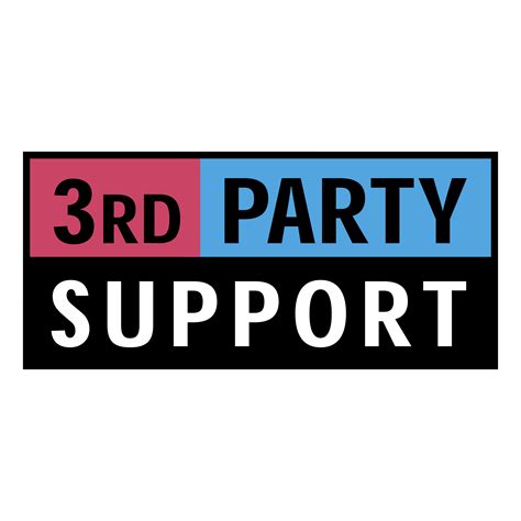 3rd Party Support Logo PNG Transparent & SVG Vector - Freebie Supply