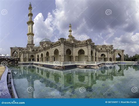 The Federal Territory Mosque, Kuala Lumpur Malaysia during Sunny Stock ...